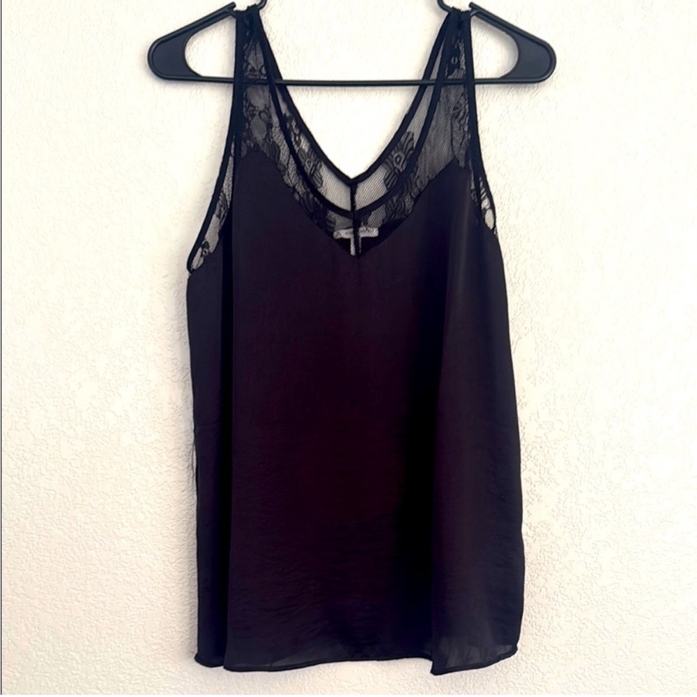 Maurice’s Black Lace Trim Top
